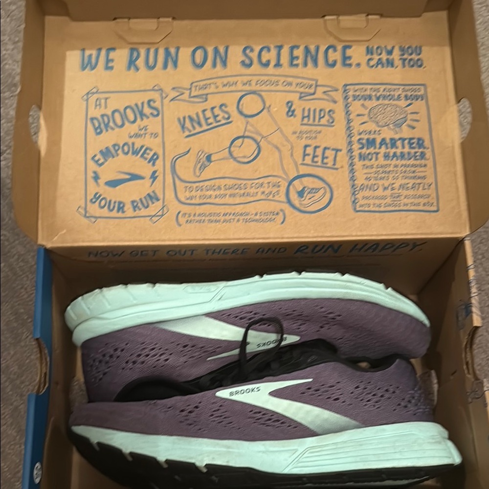 Brooks Purple& Teal Running Shoes